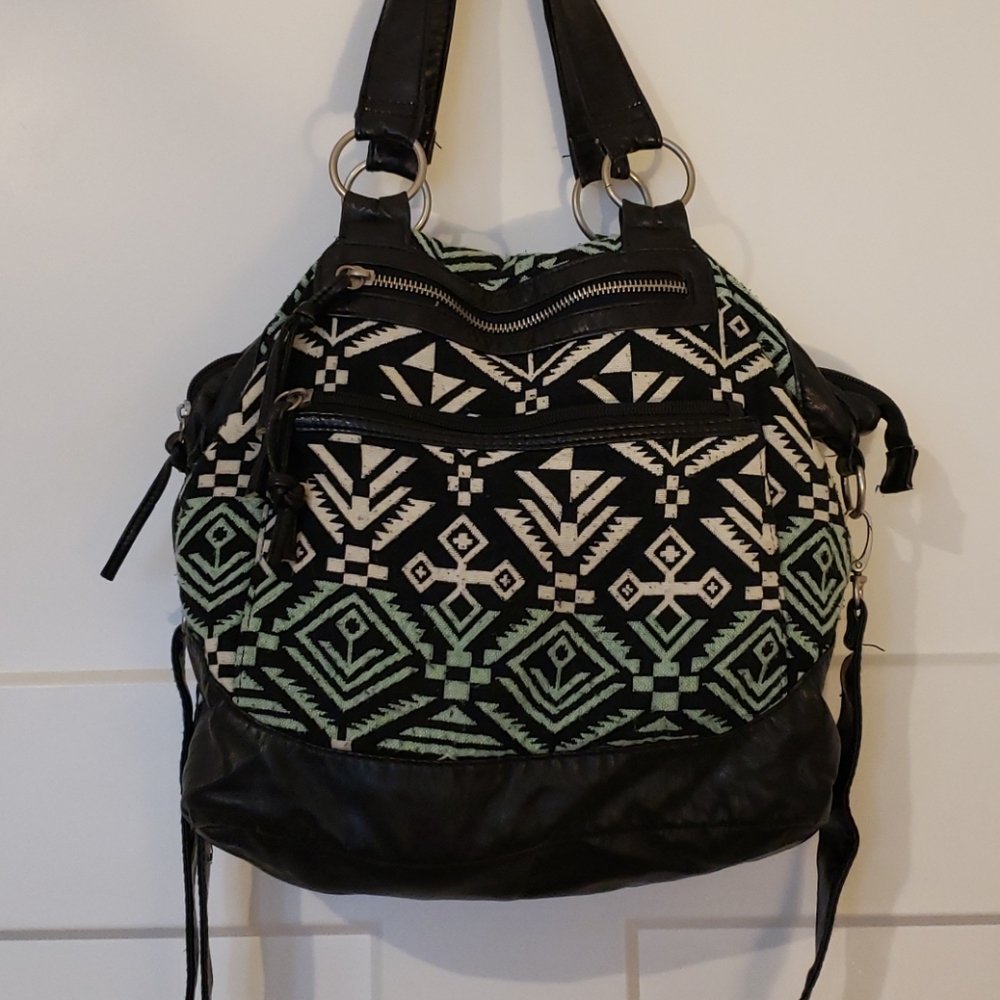 Green Patterned Purse